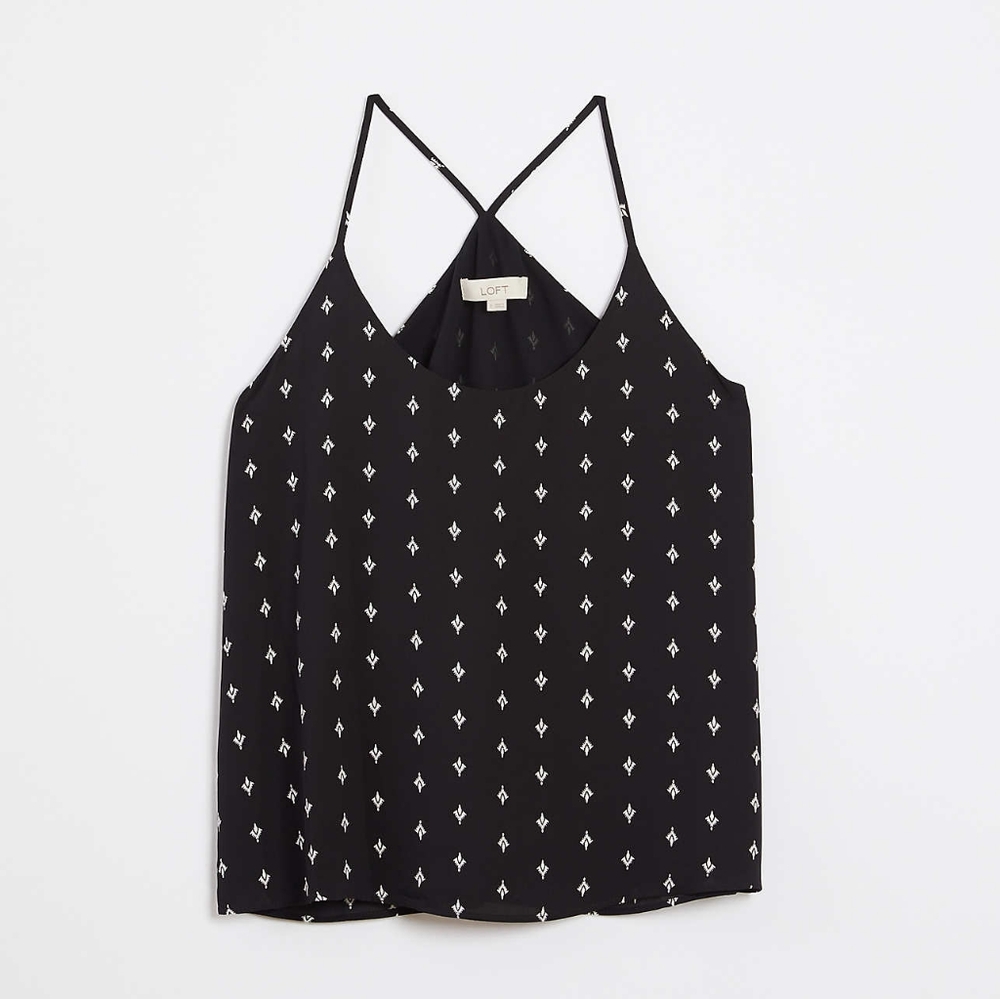 NWT LOFT Crane Scoop Neck Strappy Cami
